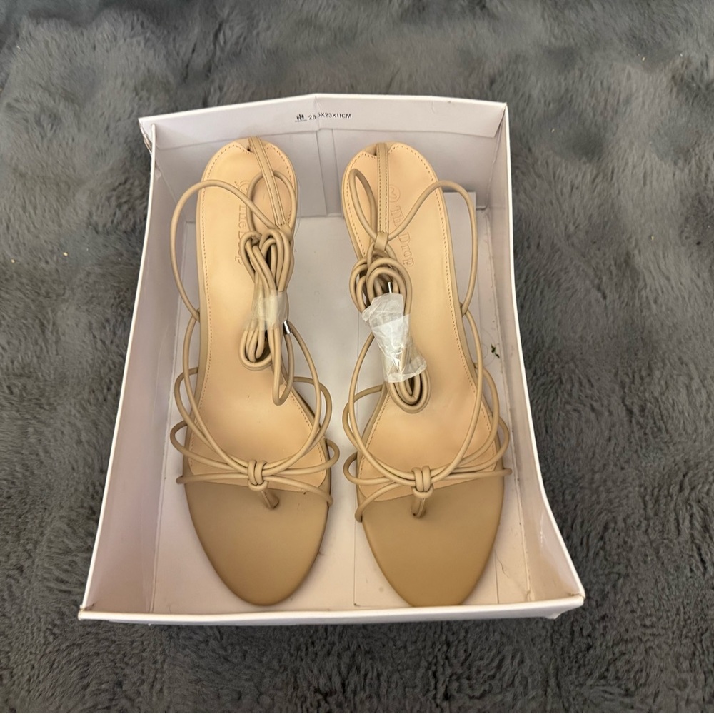 The Drop Women's Archie Lace-Up Strappy Heels